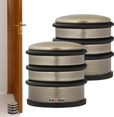Image de KOTARBAU® Lot de 2 Butoirs de porte pour portes Dégagés Butoirs de porte Hauts Patinés