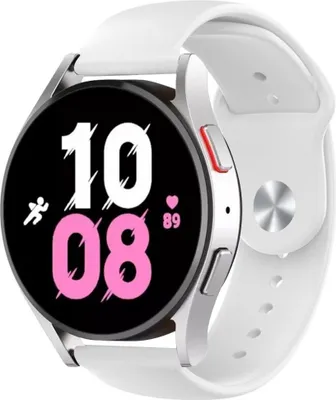 Produktbild von Strap-it Samsung Galaxy Watch 5 - 44mm Sportarmband (Weiß)