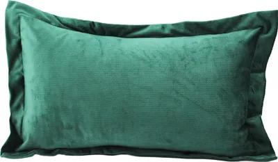 Produktbild von 2-Set SAMT KISSENBEZUG mit Stehsaum 40x60cm FLASCHENGRÜN Kissenhülle Dekokissenbezug Sofakissen Zierkissen Velours