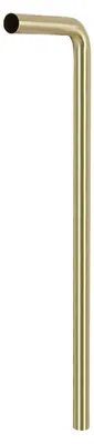 Produktbild von Differnz Bodenrohr - Aus Edelstahl - Zum Anschluss des Siphons an das Abflussrohr im Boden - Ohne Rosette - Maße 75 x 22 cm - Durchmesser 32 mm - Farbe Gold matt