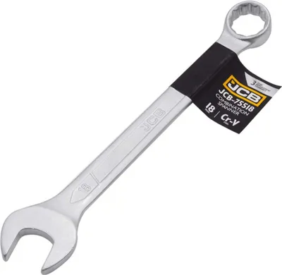 Zdjęcie produktu dla JCB | Klucz płasko-oczkowy 18MM, klucz grzechotkowy, klucz płasko-oczkowy, klucz płaski