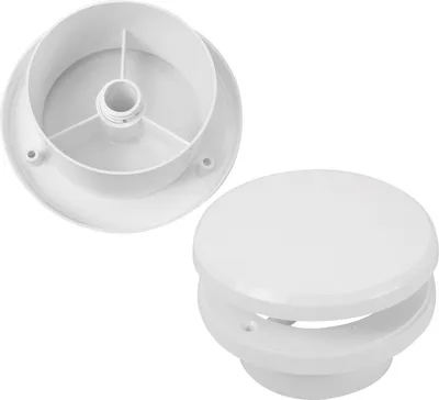 Productafbeelding van Ventilatorplaat met regelbare luchtsnelheid, diameter 100 mm, wit, model 0420