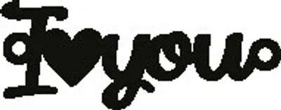 Produktbild von Versilbertes Armband mit Spruch I (Herz) you