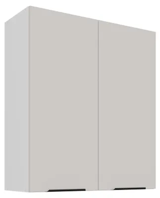 Produktbild von Küchen Hängeschrank 80 cm - Höhe 90 cm Küche COMO Kaschmir beige matt + Weiß matt Küchenzeile Küchenblock Küche Einbauküche