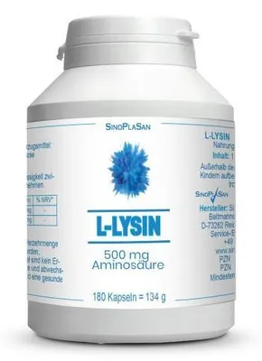 Produktbild von L-Lysin 500 mg Mono Kapseln 180 St