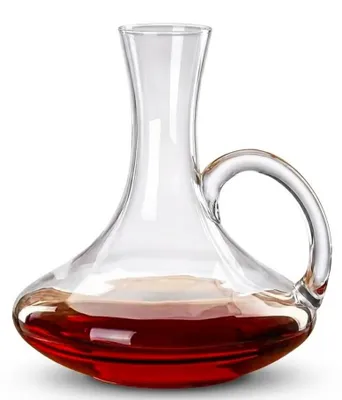 Image de Carafe à vin en cristal, verre à vin avec anse, capacité de 1,5 litre