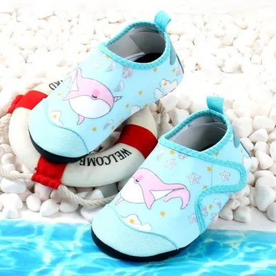 Produktbild von Schnelltrocknende Kinder-Strandschuhe, Antirutsch, Größe 28-29, Meer, Pool