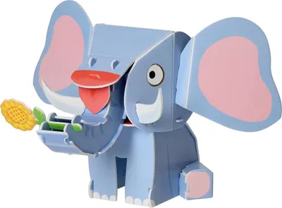 Image de Kit de construction d'éléphants en 3D