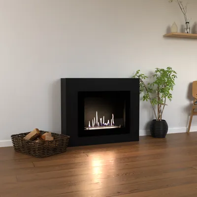 Produktbild von GLOW FIRE Ethanol Kamin 'Alta ' | Ethanolofen in schwarz mit 3 Std. Brenndauer und 2 KW Heizleistung | BxHxT: 114,2x98,5x29,8 cm