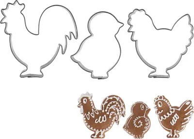 Produktbild von 3x Weihnachtsausstechformen Osterausstechformen Ausstechformen für Kekse Plätzchen
