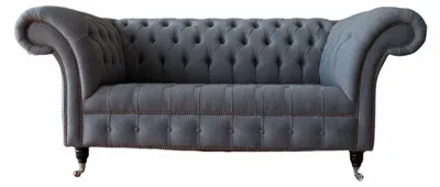 Image de Chesterfield anglais bureau sièges ameublement canapé 2 sièges textile
