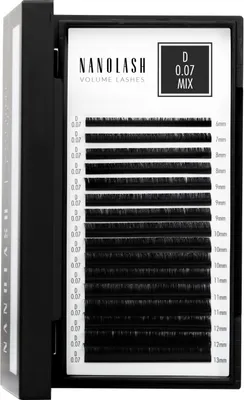 Produktbild von VOLUME LASHES falsche Wimpern 0,07 D #6-13 mm 1 Stk