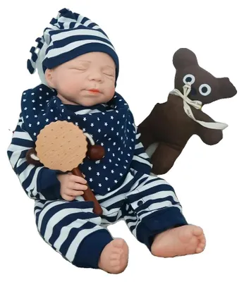 Productafbeelding van Baby Pop, realistische uitstraling, veilig siliconenmateriaal, ivoorwit