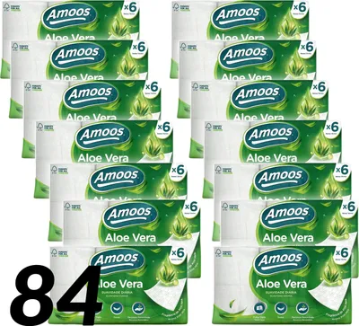 Produktbild von Toilettenpapier, 3-lagig, umweltfreundliches Material, Pack 84 Rollen + günstig