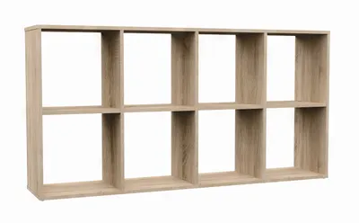 Produktbild von Topeshop MALAX 2X4 SONOMA Bücherregal für Wohnzimmer