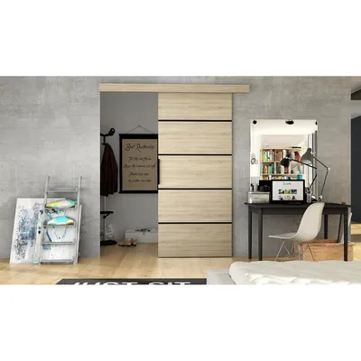 Obrázok produktu pre Posuvné dvere ILAS 6 - šírka 86 cm, dub sonoma