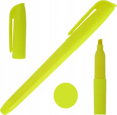 Produktbild von Textmarker, abgeschrägter Textmarker, Filzstift, MemoBe GELB