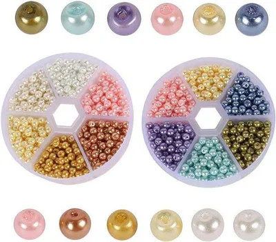 Produktbild von Kleurige Glasperlen - 24 Stück, DIY-Knüpfset, für Halsketten, Kostüme und Dekorationen
