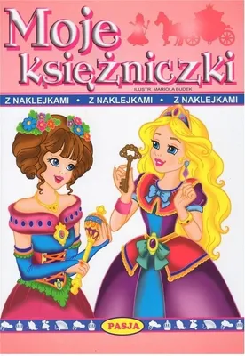 Zdjęcie produktu dla Moje księżniczki - Kolorowanka z naklejkami dla dzieci