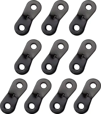 Produktbild von 10 Stück Windseilversteller, hohe Härte, 2-Port-Einzelloch, universeller Spannverschluss, Abspannhalter, Aluminiumlegierung, Campingzeltspanner, Windseilschnallen, Campingzubehör