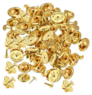 Vlinder-Clutch, 50 Stück, Metall, Gold, für Anstecknadeln