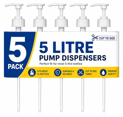 Pumpdispenser 5 L, Pelikanpumpe, 4 ml Dosis, 38 mm, 5 Stück