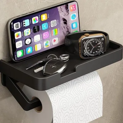 Produktbild von Edelstahltasche für Toilettenreiniger, Wandbefestigung, selbstklebend, Badezimmer, Küchenaccessoire