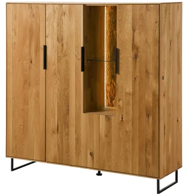 Immagine prodotto di MASSIVMOEBEL24 | Credenza in legno di quercia selvatica 142x43x145 oliato naturale LINDAU #17