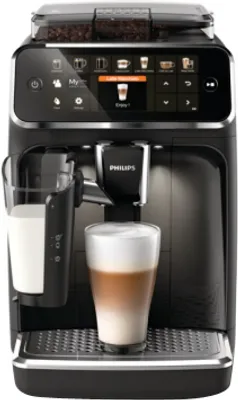Produktbild von Philips 5400 Series EP5447/90 Kaffeevollautomaten, Espressomaschine, 1,8 l, Kaffeebohnen, Eingebautes Mahlwerk, 1500 W, Schwarz, Chrom