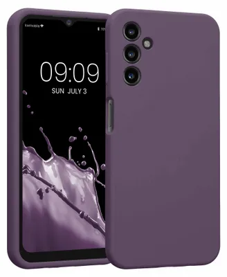 Immagine prodotto di Custodia in silicone kwmobile per Samsung Galaxy A14 5G: cover morbida in gomma, custodia protettiva color iris chiaro