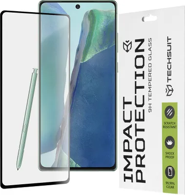Produktbild von Techsuit Full Cover Impact Protection Displayschutzfolie für Samsung Galaxy Note 20 - Schwarz
