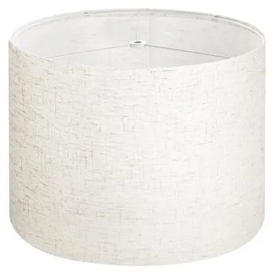 Obrázok produktu pre Stienidlo bubon 33x33x25cm - Stredne svetlé ľanové okrúhle - 1 ks. Ľanové tienidlo