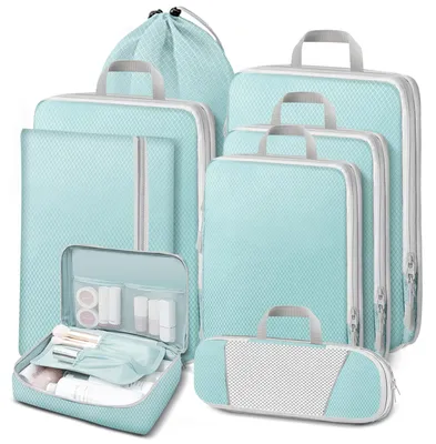 Obrázek produktu pro Omgoods – Sada organizérů do kufru – 8 kusů – modrá