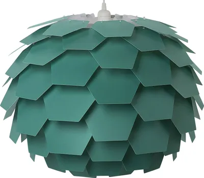 Produktbild von BELIANI Hängeleuchte Grün Blumenform Zapfen großer Schirm Kinderzimmer Beleuchtung Modernes Design