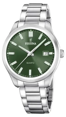 Produktbild von Festina Armbanduhr Date Acero Clasico Green