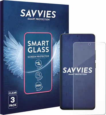 Produktbild von 3x Savvies Schutzglas Folie für Xiaomi Poco X7 Pro 9H Panzer Schutzfolie Glas Displayschutz klar transparent