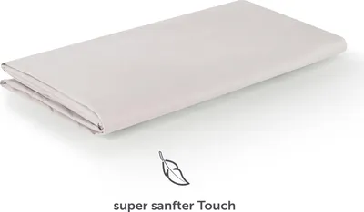 Produktbild von Blumtal Basic Betttuch 240x275 cm für Matratzen 160x200 cm - Bettlaken ohne Gummi - es Betttuch ohne Gummi Grau