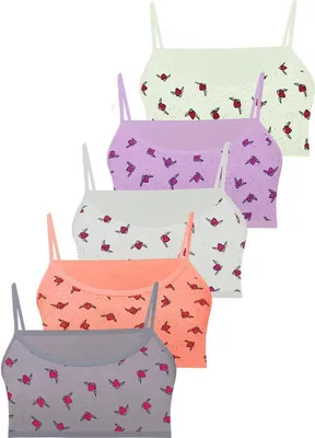 Produktbild von 5er Set Mädchen Bustier BH - Mix - Bunt