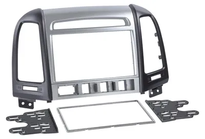 Produktbild von 2-DIN Radioblende Hyundai Santa Fe 2006-> > silber/schwarz