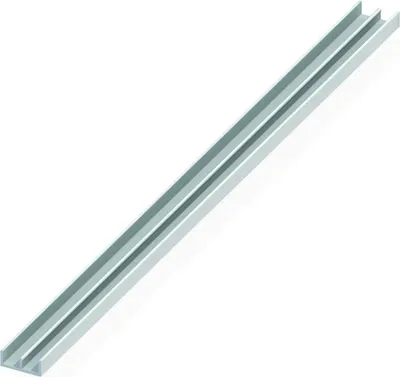 Produktbild von Vormann Führungsschienenprofil 10x6mm Kunststoff weiß 1m