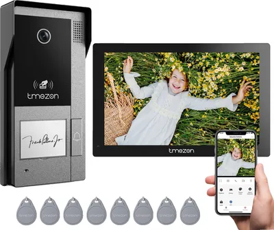 Produktbild von Video-Türsprechanlage, 7 Zoll Display, 1080p Auflösung, Kabelverbindung, Gegensprechfunktion, intelligente Erkennung