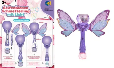 Produktbild von Seifenblasen Schmetterling mit Licht