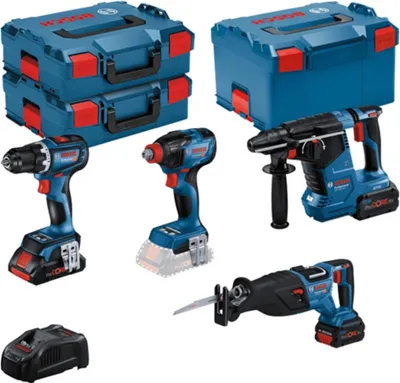 Produktbild von Bosch  Combo Kit 4 tool kit 18V Profi Set SHK (GSR,GDX,GBH,GSA), 0615990N37