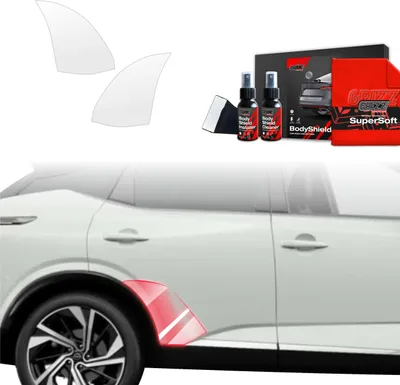 Produktbild von 2in1 Schutzfolie Grizz Protector für hinteren Seitenschweller - Nissan Qashqai 3 Facelift (2024-2025)