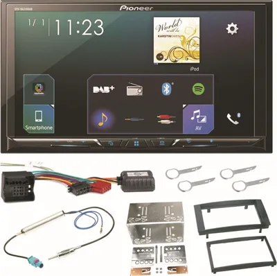 Produktbild von Pioneer SPH-DA230DAB Bluetooth USB Einbauset für T5 2003-2015 Multivan