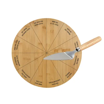 Image de Plateau de service rainuré avec spatule, Ø 35 cm