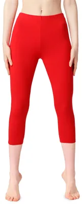 Produktbild von Bellivalini Damen 3/4 Leggings aus Baumwolle BLV50-199 (Rot, S)