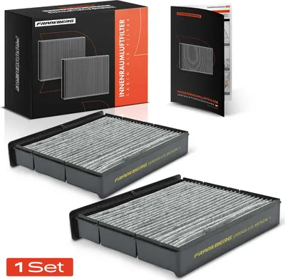 Obrázok produktu pre Frankberg 2x filter vzduchu v kabíne s aktívnym uhlím pre Renault Grand Scénic II JM0/1 2003-2009 2.0L