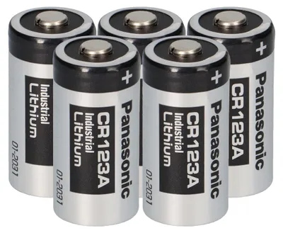 Image de 5x Panasonic 3V CR123A DL123A Batterien CR17345 Ultra Lithium Foto Bulk