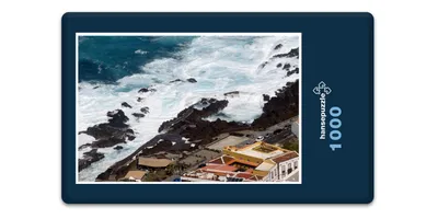 Produktbild von hansepuzzle 15000 - Lava-Küste Puzzle, 1000 Teile, Natur, 60,0 x 46,0cm mit hochwertiger Aufbewahrung, Kartonbox und wiederverschließbarem Beutel